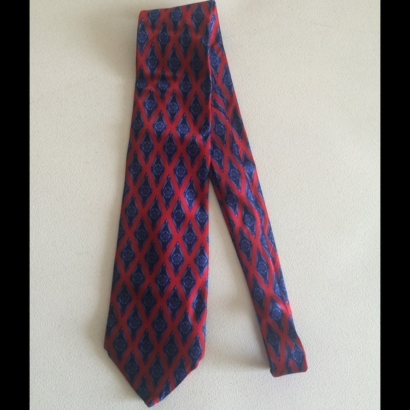 🗣LAST CHANCE🗣 Lanvin Blue and Red Tie - Picture 1 of 2